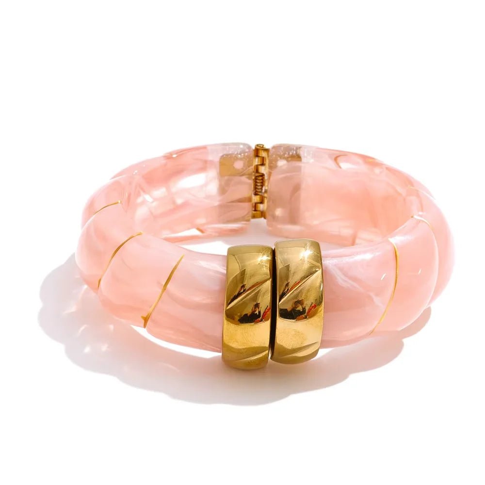 Braided Resin Cuff Bracelet