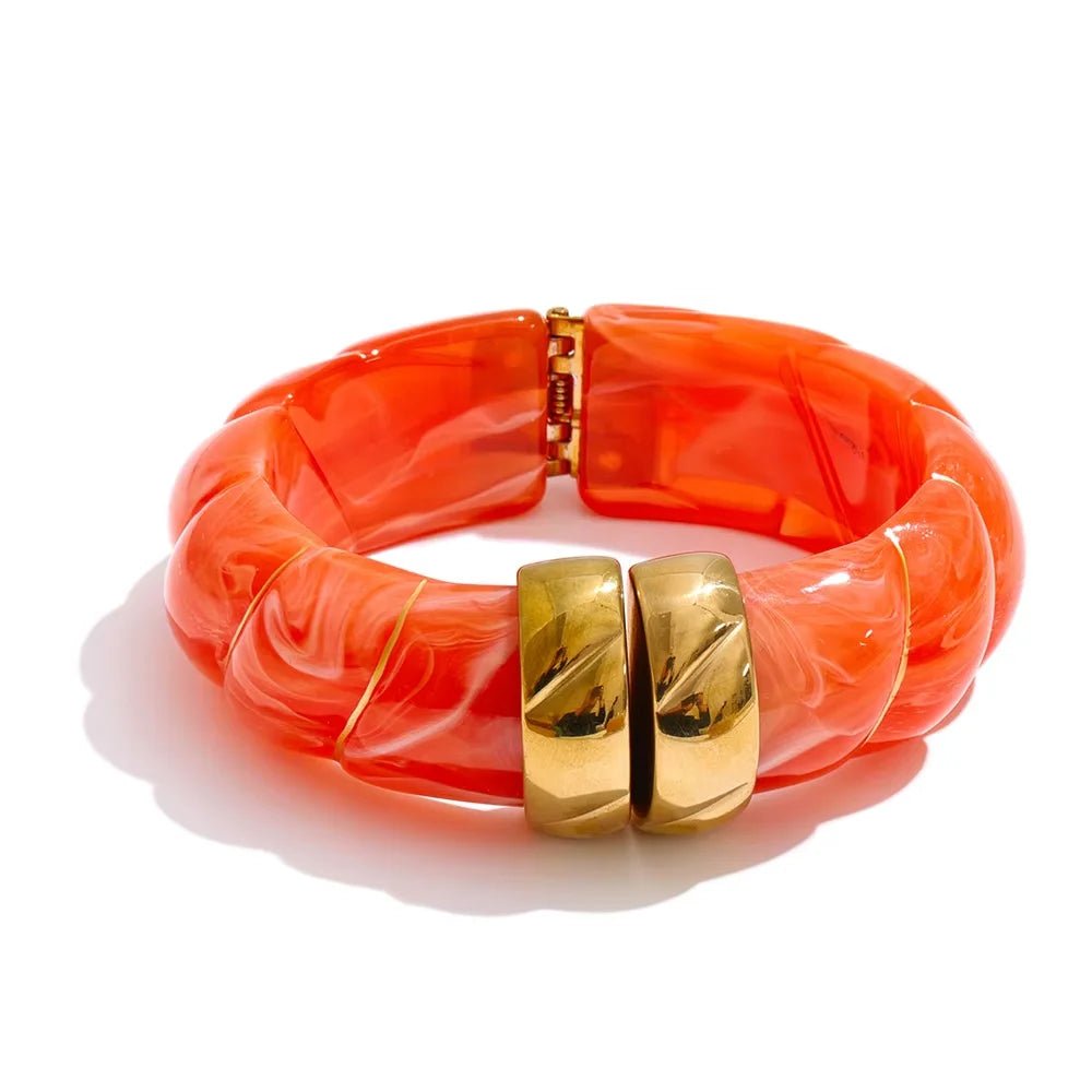 Braided Resin Cuff Bracelet