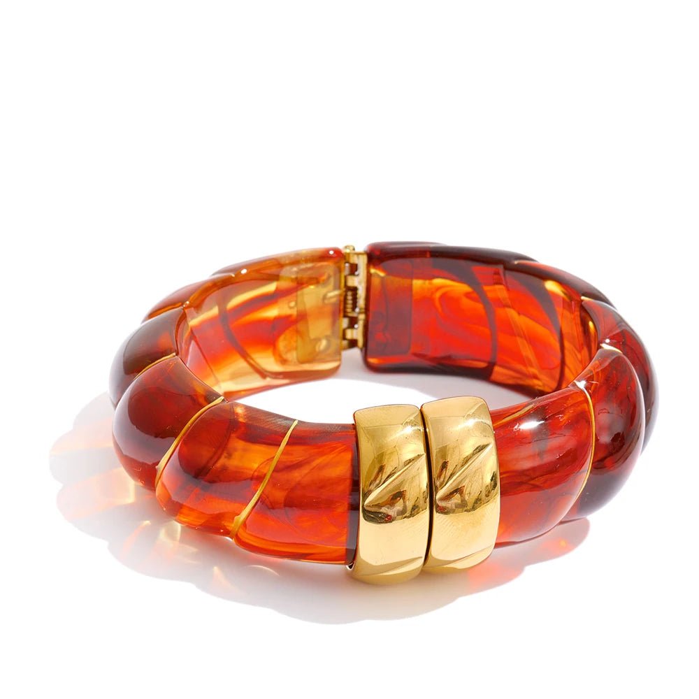 Braided Resin Cuff Bracelet