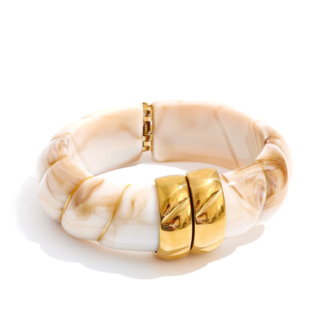 Braided Resin Cuff Bracelet