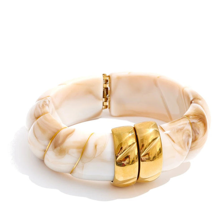 Braided Resin Cuff Bracelet