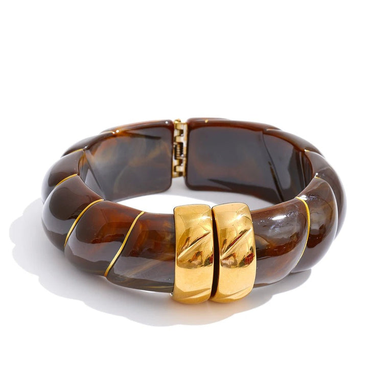 Braided Resin Cuff Bracelet