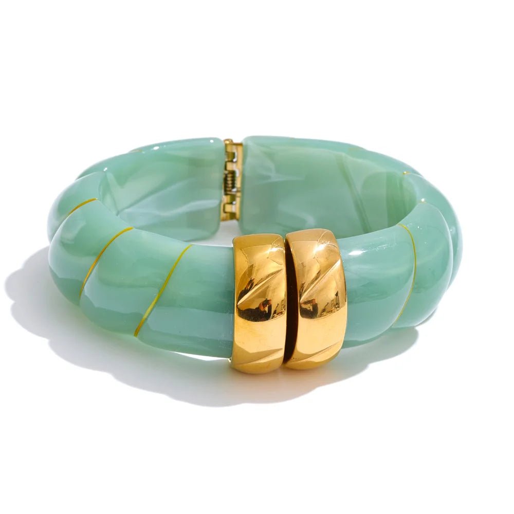 Braided Resin Cuff Bracelet
