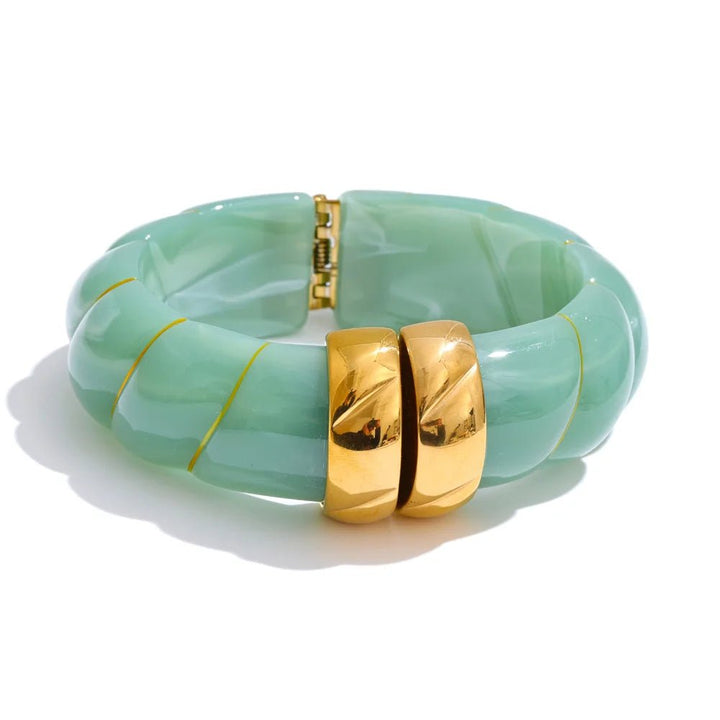 Braided Resin Cuff Bracelet
