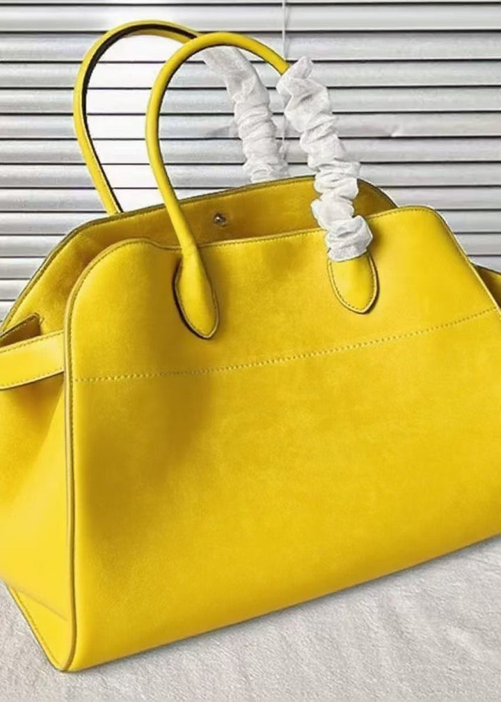 Yellow Large Capacity Suede Tote