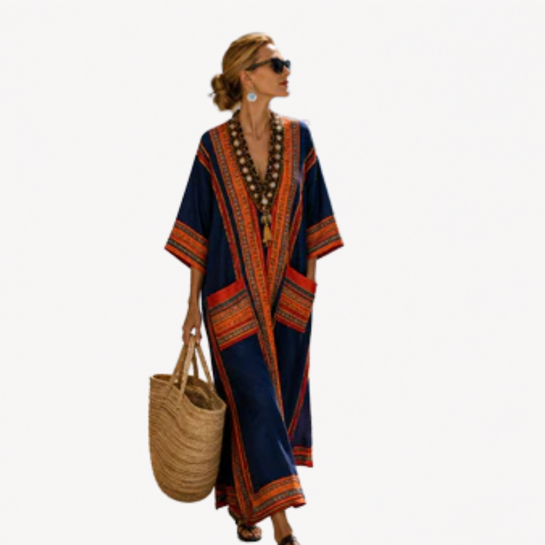 Maya | Ocean Print Kaftan