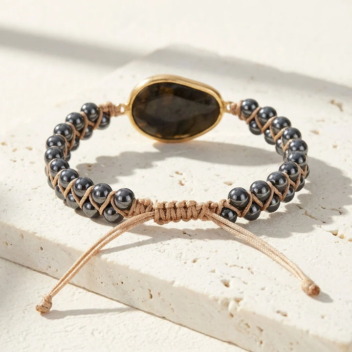 Luna | Woven Labradorite Bracelet