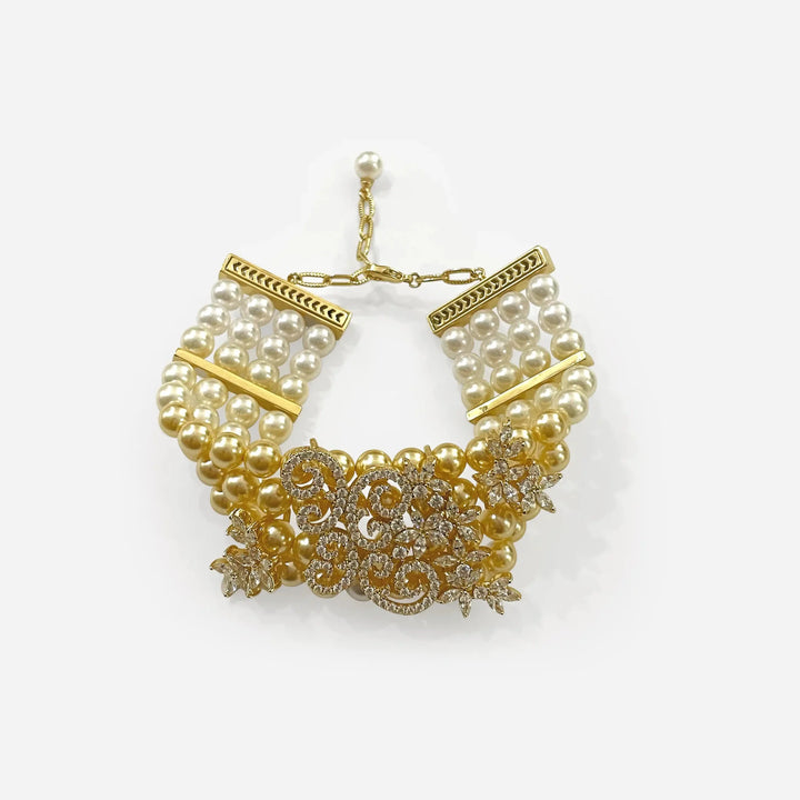 Champagne Gala Pearl Bracelet