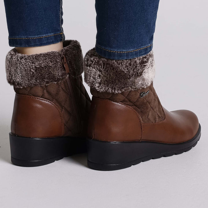 Giorgia - Warm Ankle Boot with Zip for Women