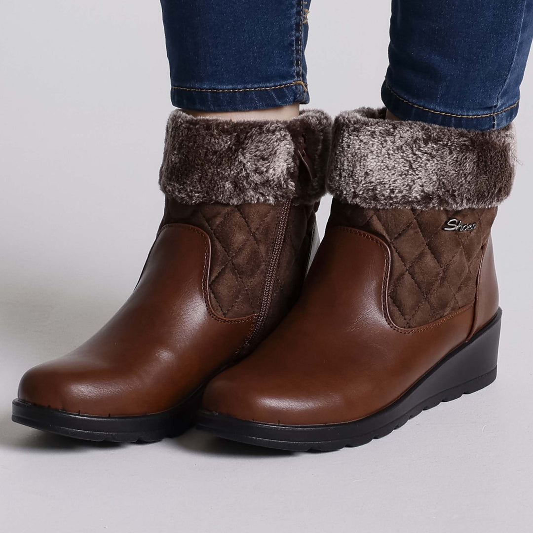 Giorgia - Warm Ankle Boot with Zip for Women