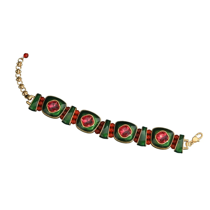 Crimson Noel Elegance Bracelet