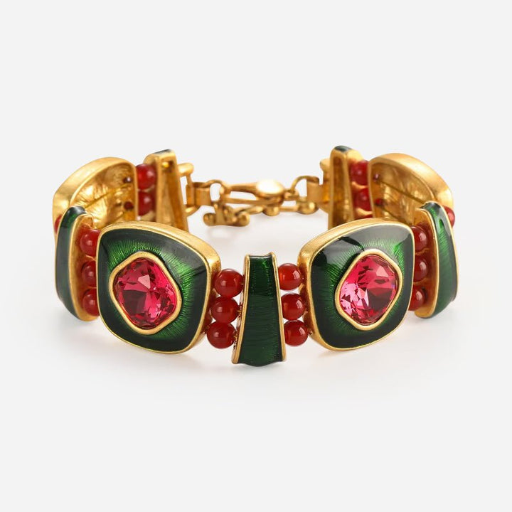 Crimson Noel Elegance Bracelet