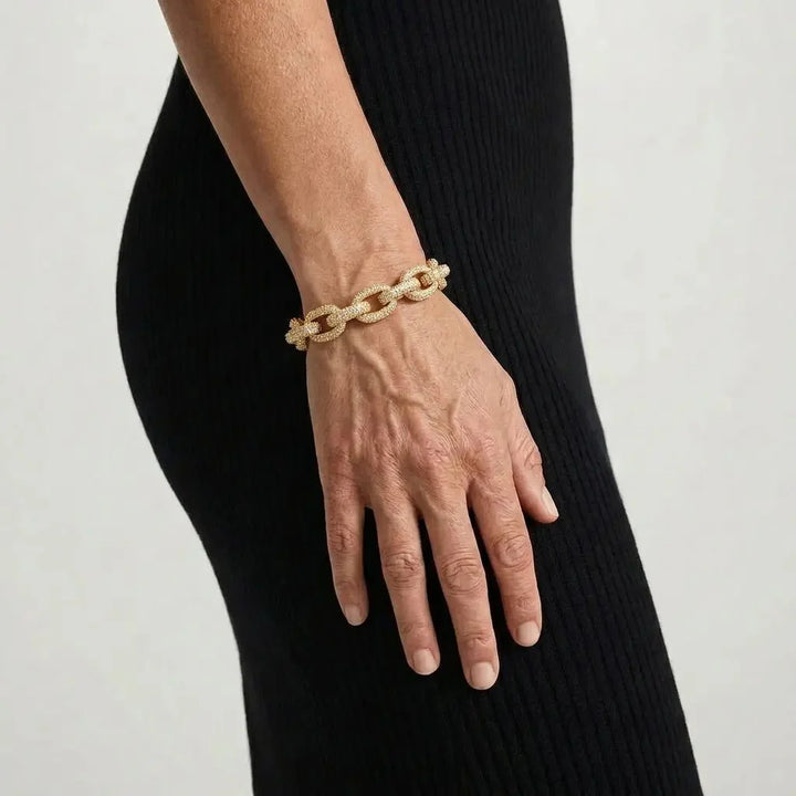 Crystal Curb Bracelet
