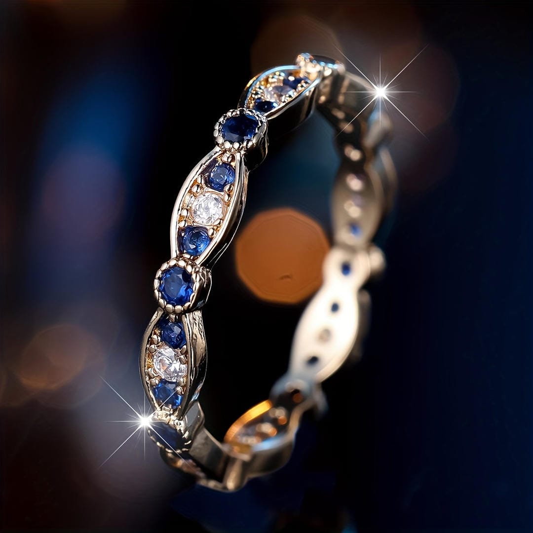 Marigold | Sapphire Midnight Constellation Band Ring