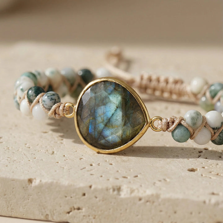 Luna | Woven Labradorite Bracelet