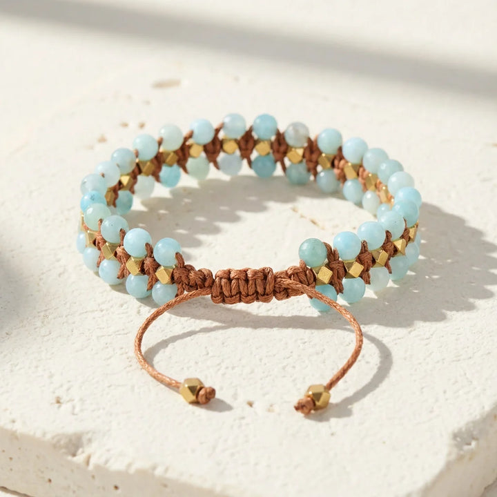 Willow | Woven Amazonite Bracelet