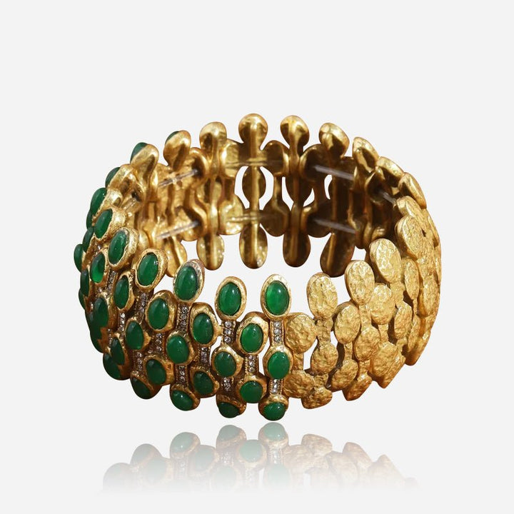 Emerald Mosaic Bracelet