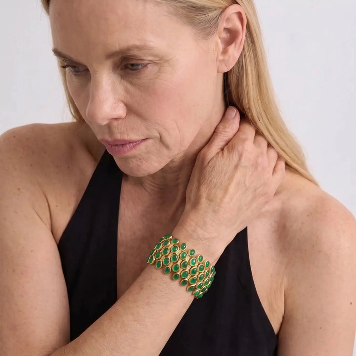 Emerald Mosaic Bracelet