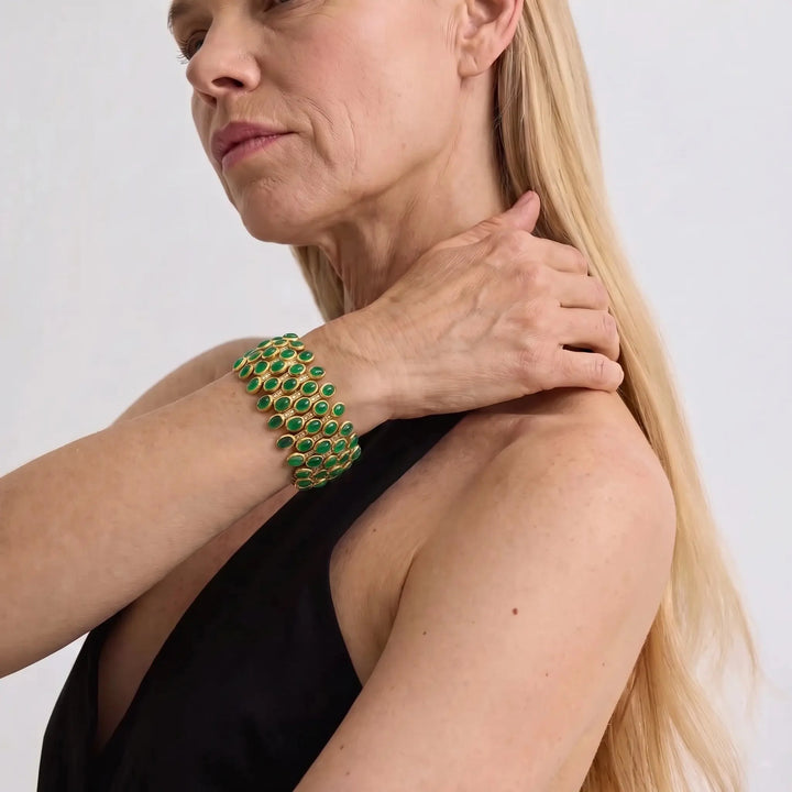Emerald Mosaic Bracelet