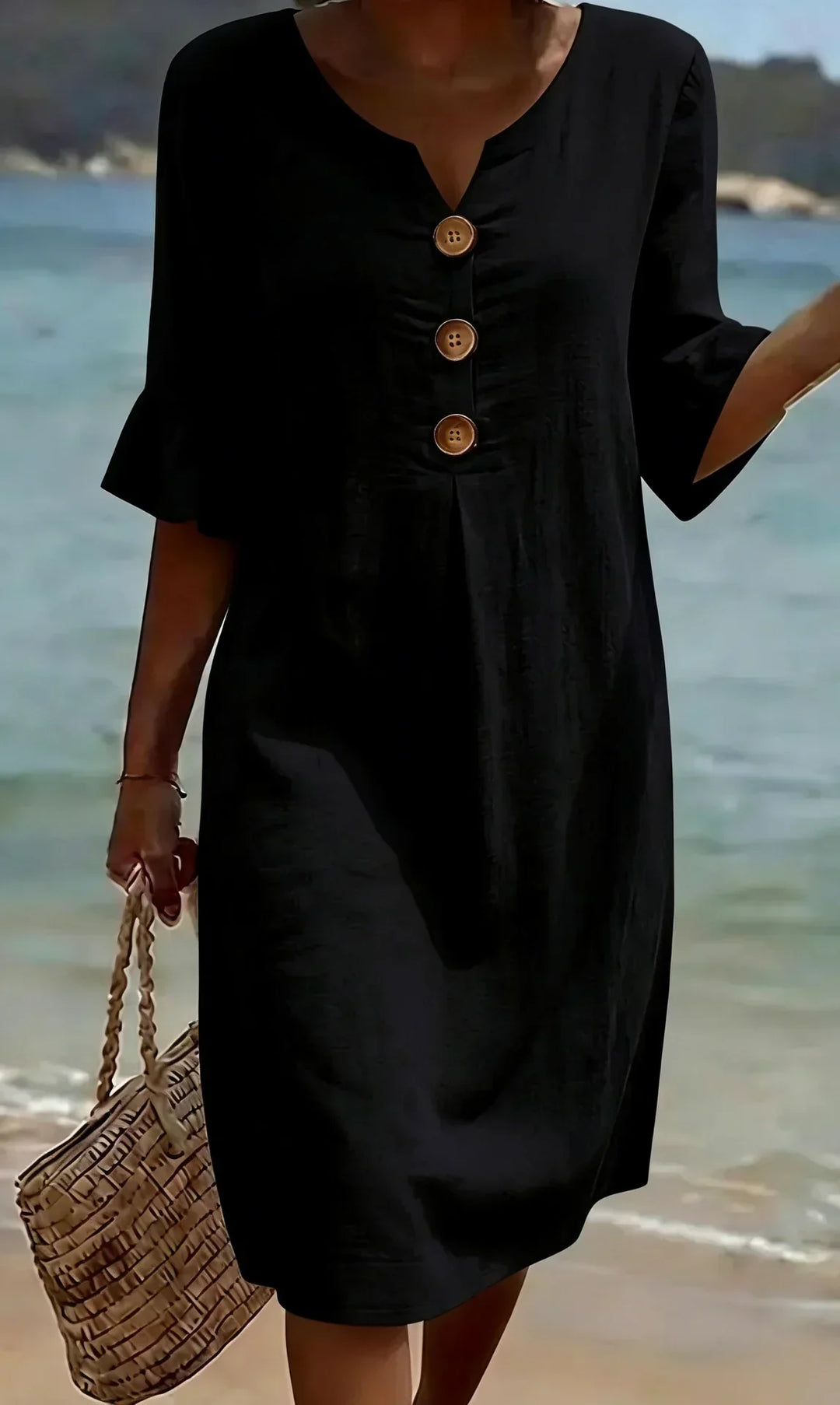 Avira | Summer Dress with Buttons