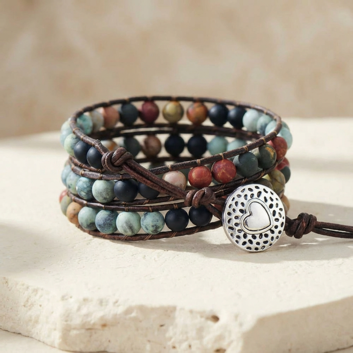 Rose | Jasper Stress Relief Bracelet