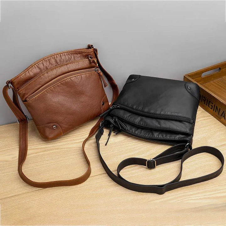 Juno | Veg-Tan Leather Shoulder Bag — Jarah Melbourne