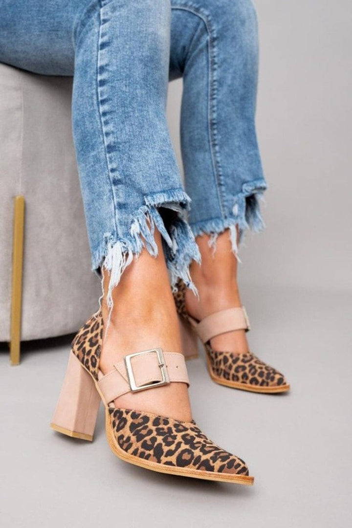 Ginevra | Bold Leopard Print Block Heels