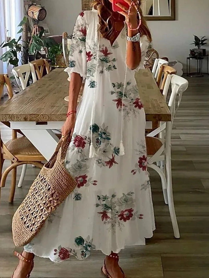 Lana Bohemian Floral Maxi Dress