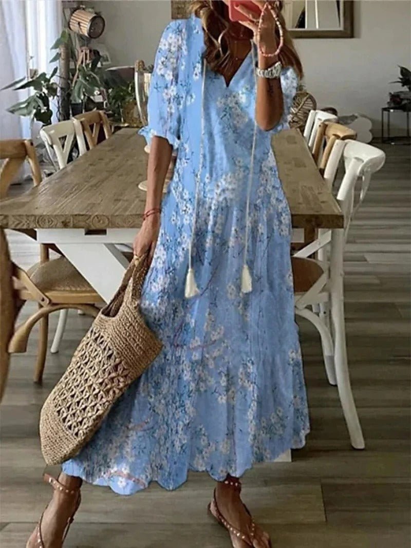 Lana Bohemian Floral Maxi Dress