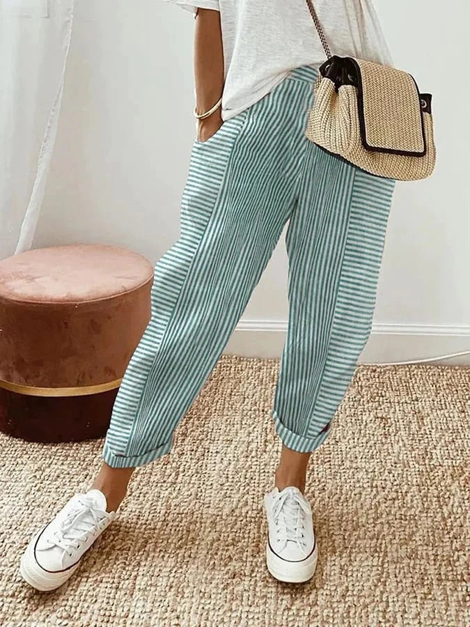 Helena | Striped Comfort Pants