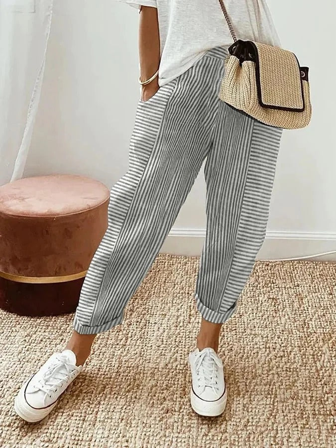 Helena | Striped Comfort Pants
