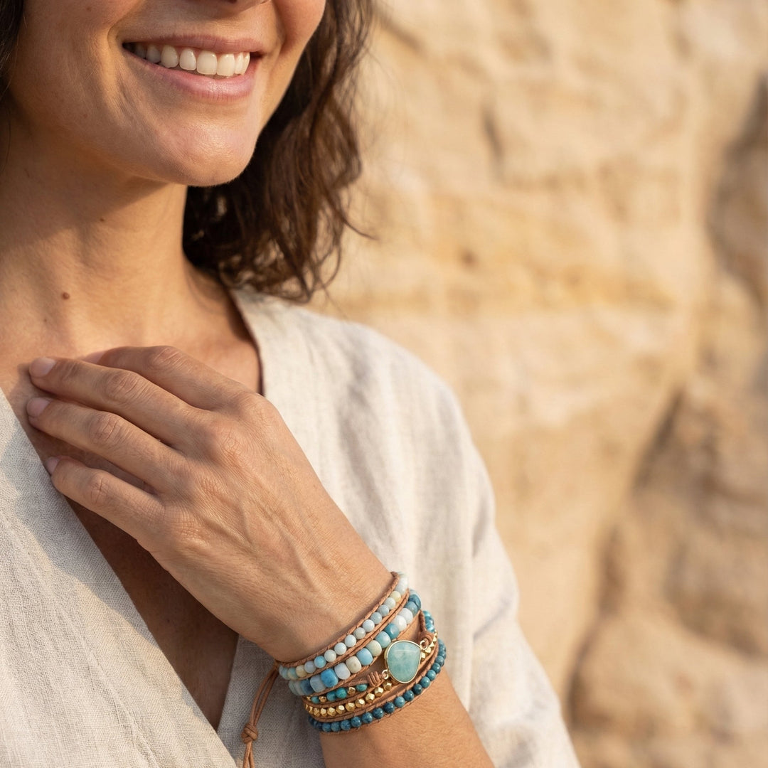Piper | Vibrant Amazonite Charm Bracelet