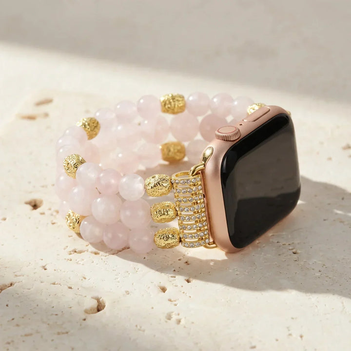 Freya | Healing Rose Quartz Apple Watch Band