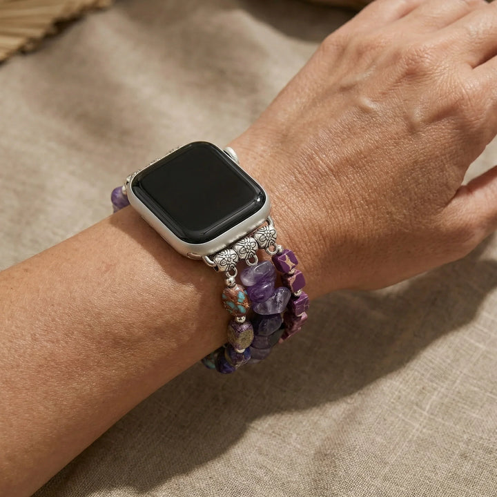 Hazelle | Amethyst & Jasper Apple Watch Band