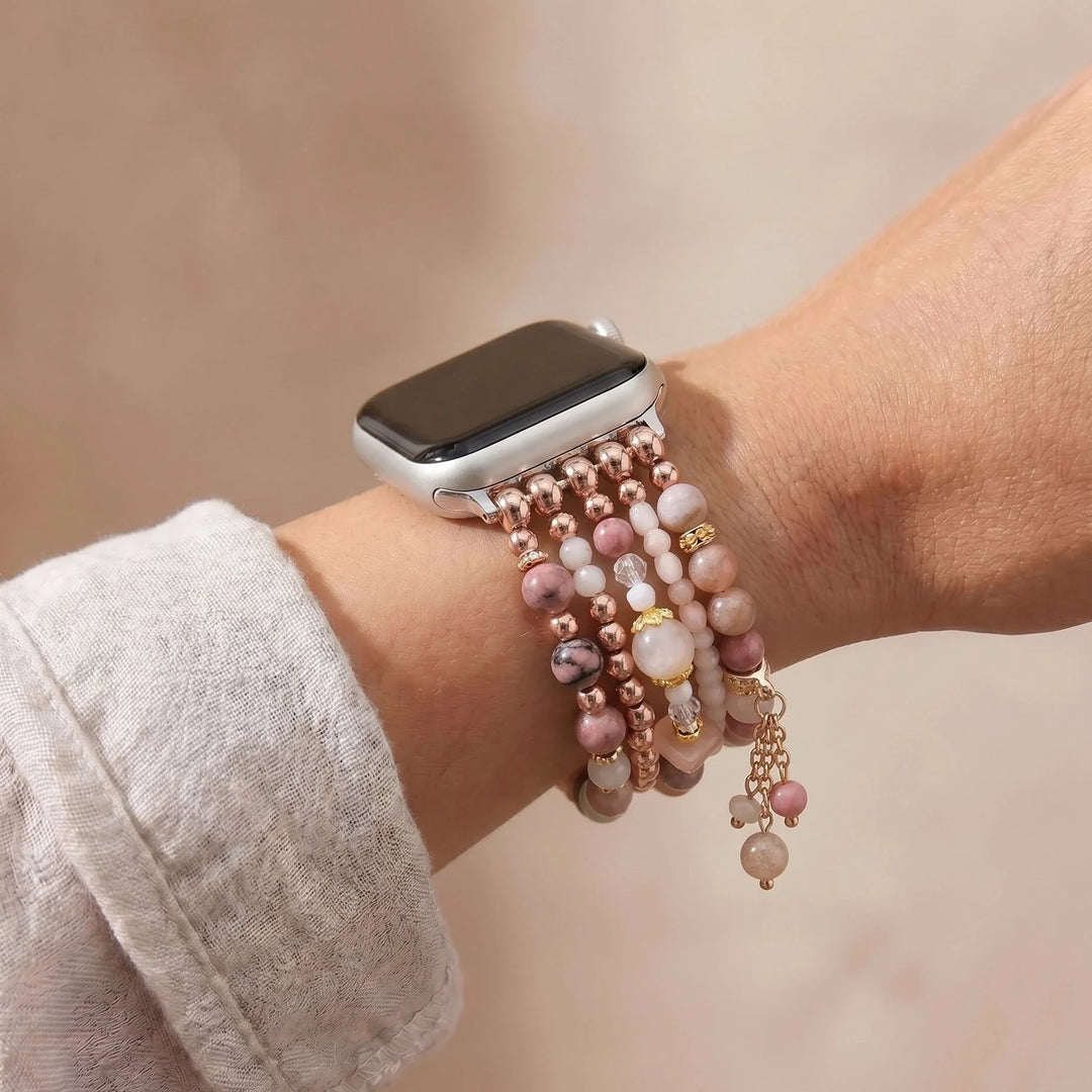 Rosalie | Rose Glow Sunstone Apple Watch Band