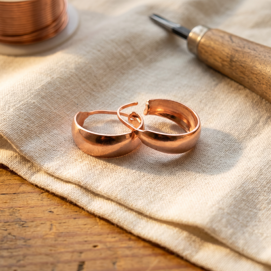 Dell | Artisan Copper Earrings