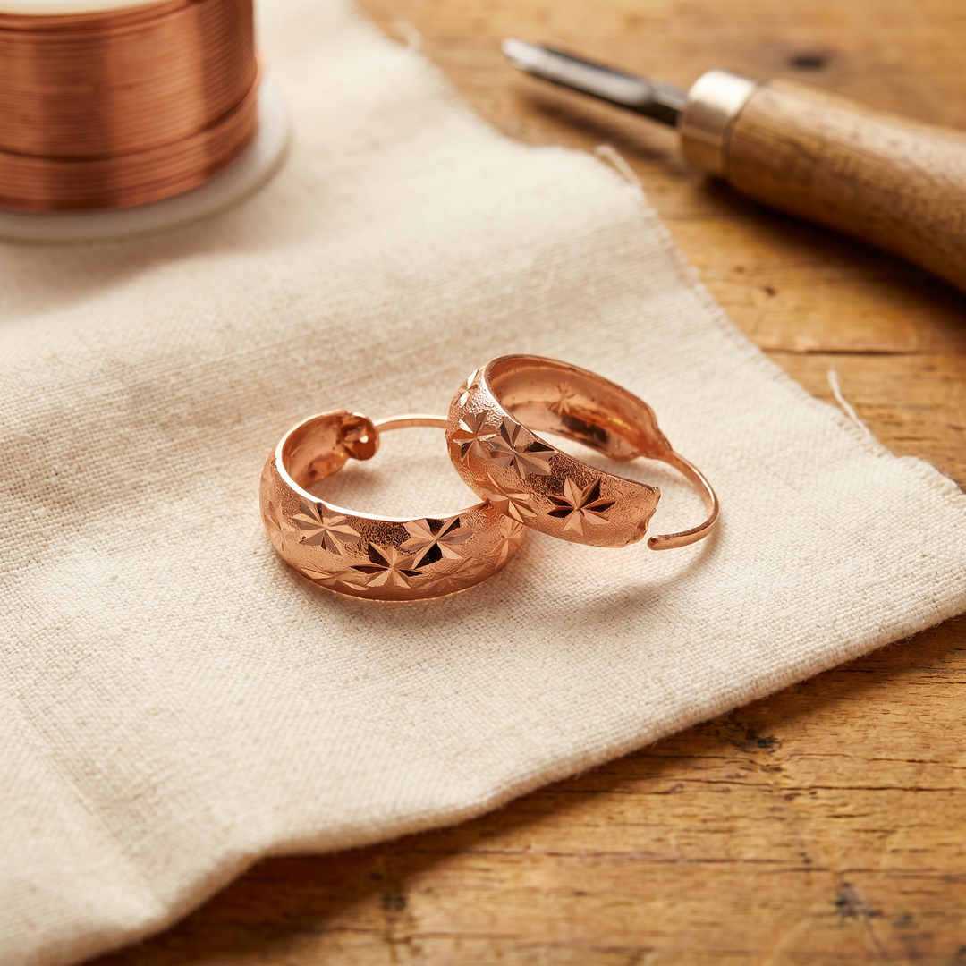 Dew | Artisan Copper Earrings