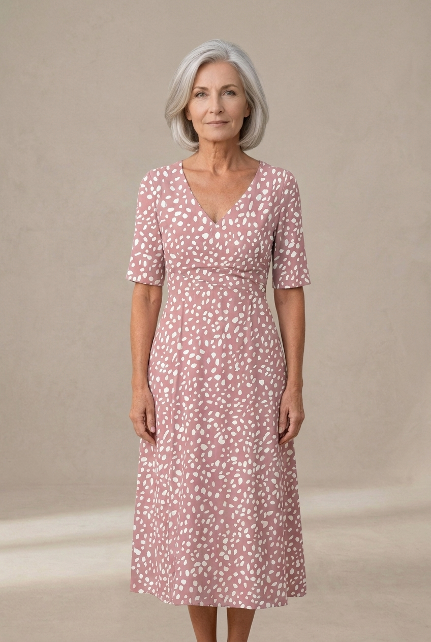 Colette Polka Dot Midi Dress