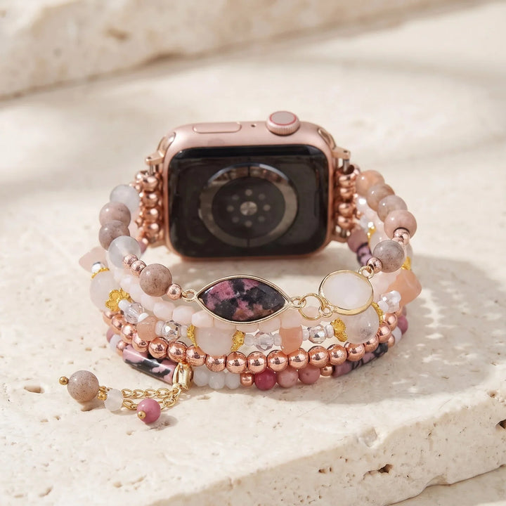 Rosalie | Rose Glow Sunstone Apple Watch Band