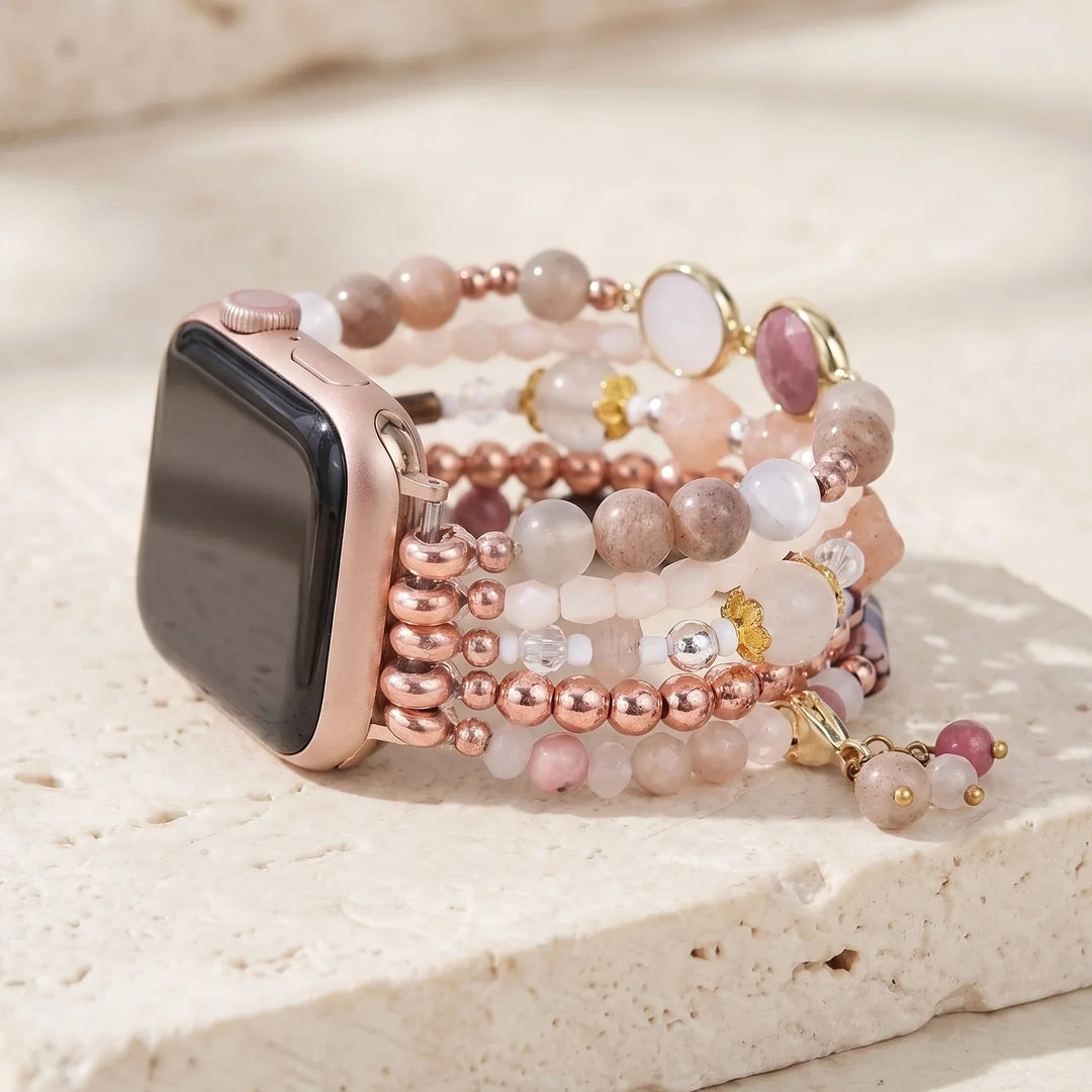 Rosalie | Rose Glow Sunstone Apple Watch Band