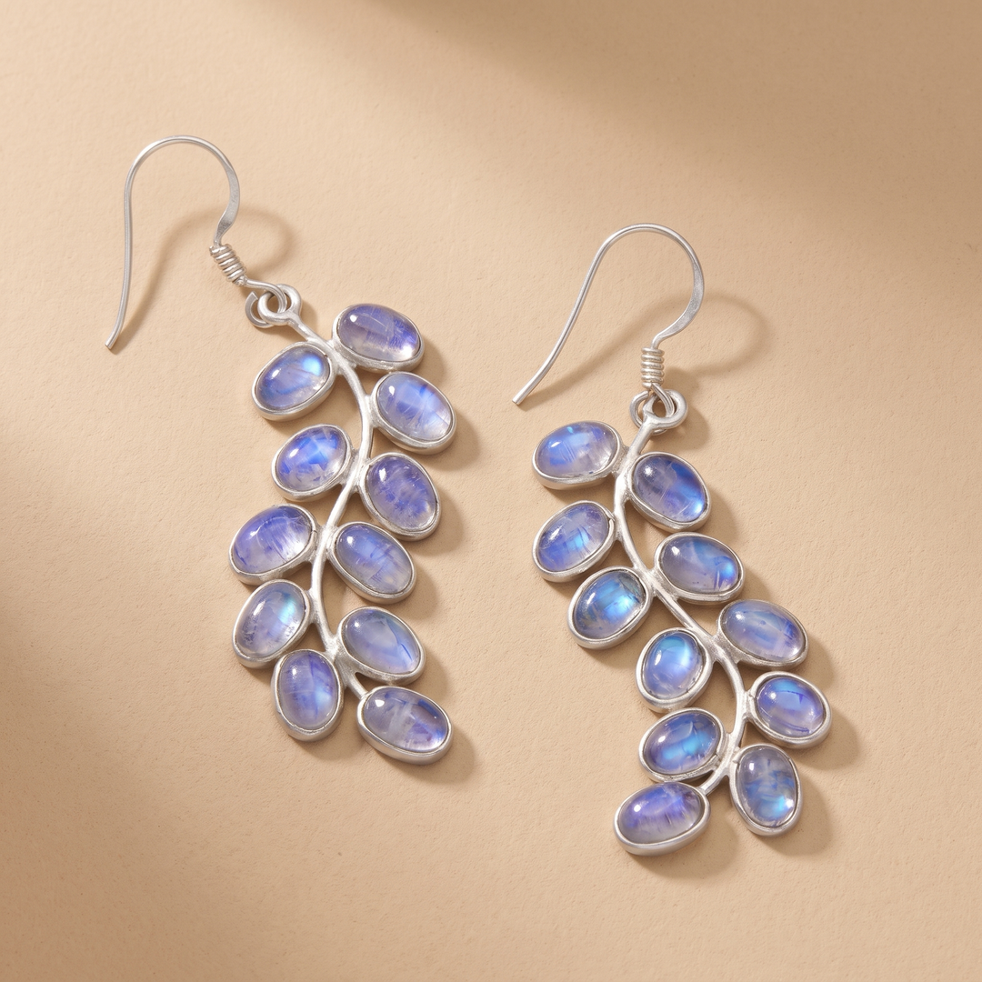 Thea | Moonstone Purple Elegant Earrings