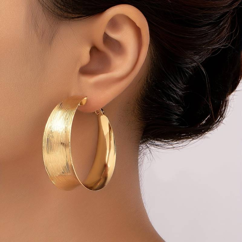 Harriet | Vintage Gold Hoop Earrings