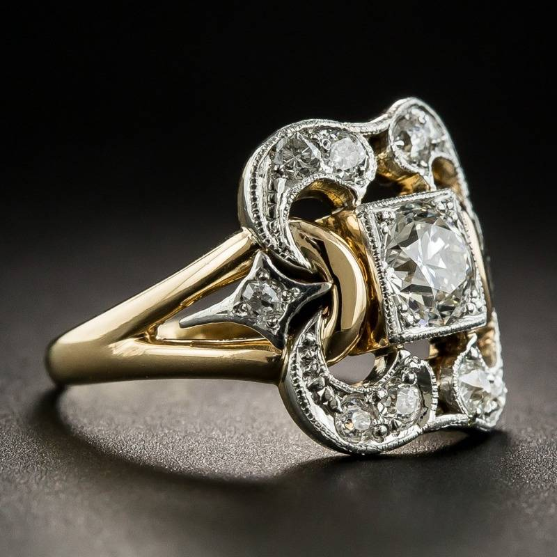 Willow | Classic Gold Ring with Vintage Zirconia
