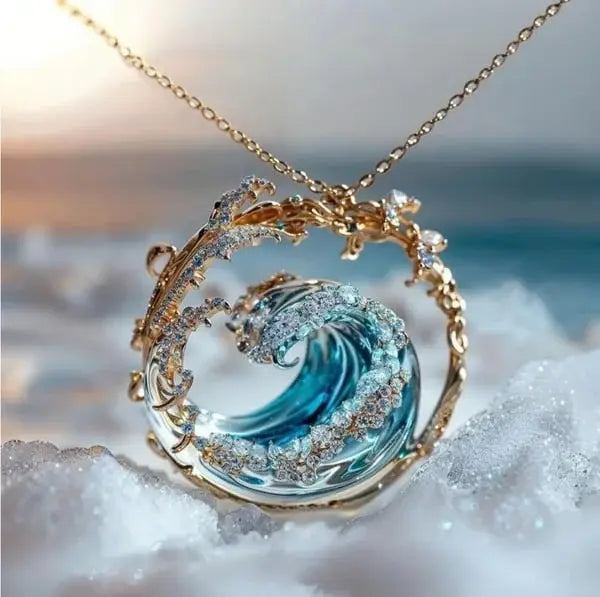 Aria | Necklace with "Ocean's Promise" Pendant
