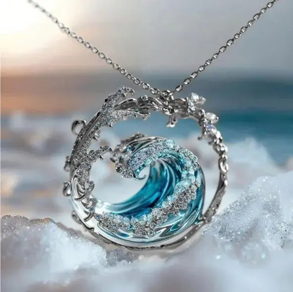 Aria | Necklace with "Ocean's Promise" Pendant