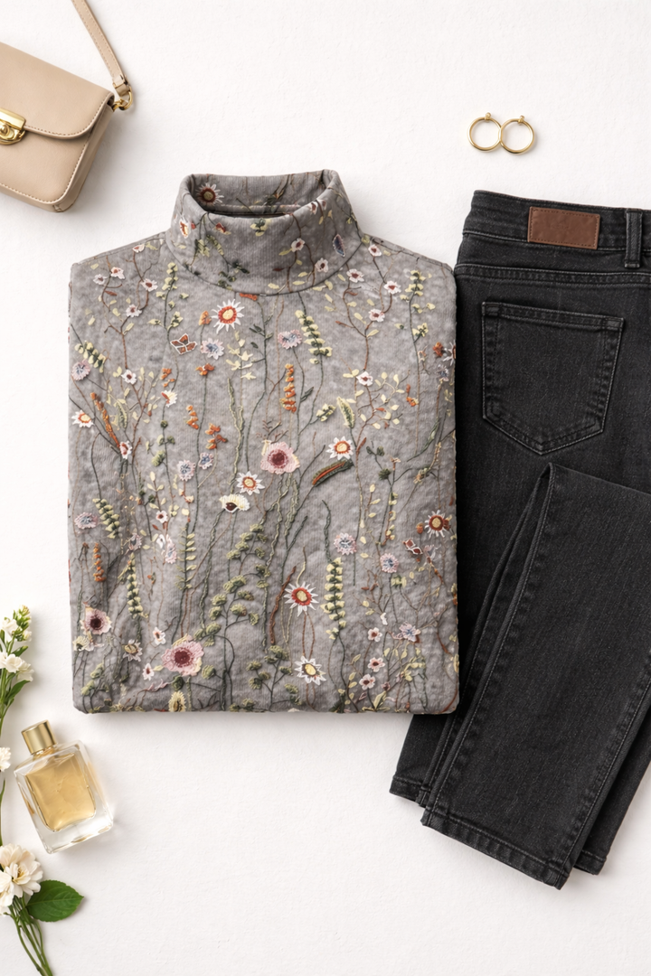 Emma | Classic Vintage Floral Sweater