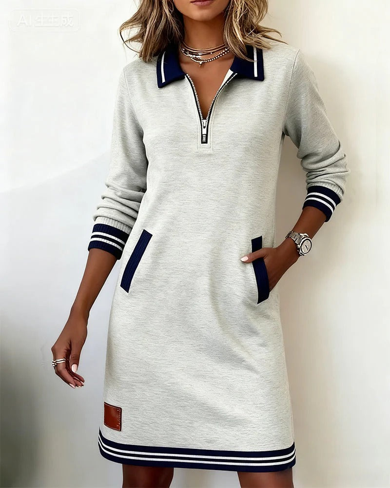 Chic Cotton Long Sleeve Dress