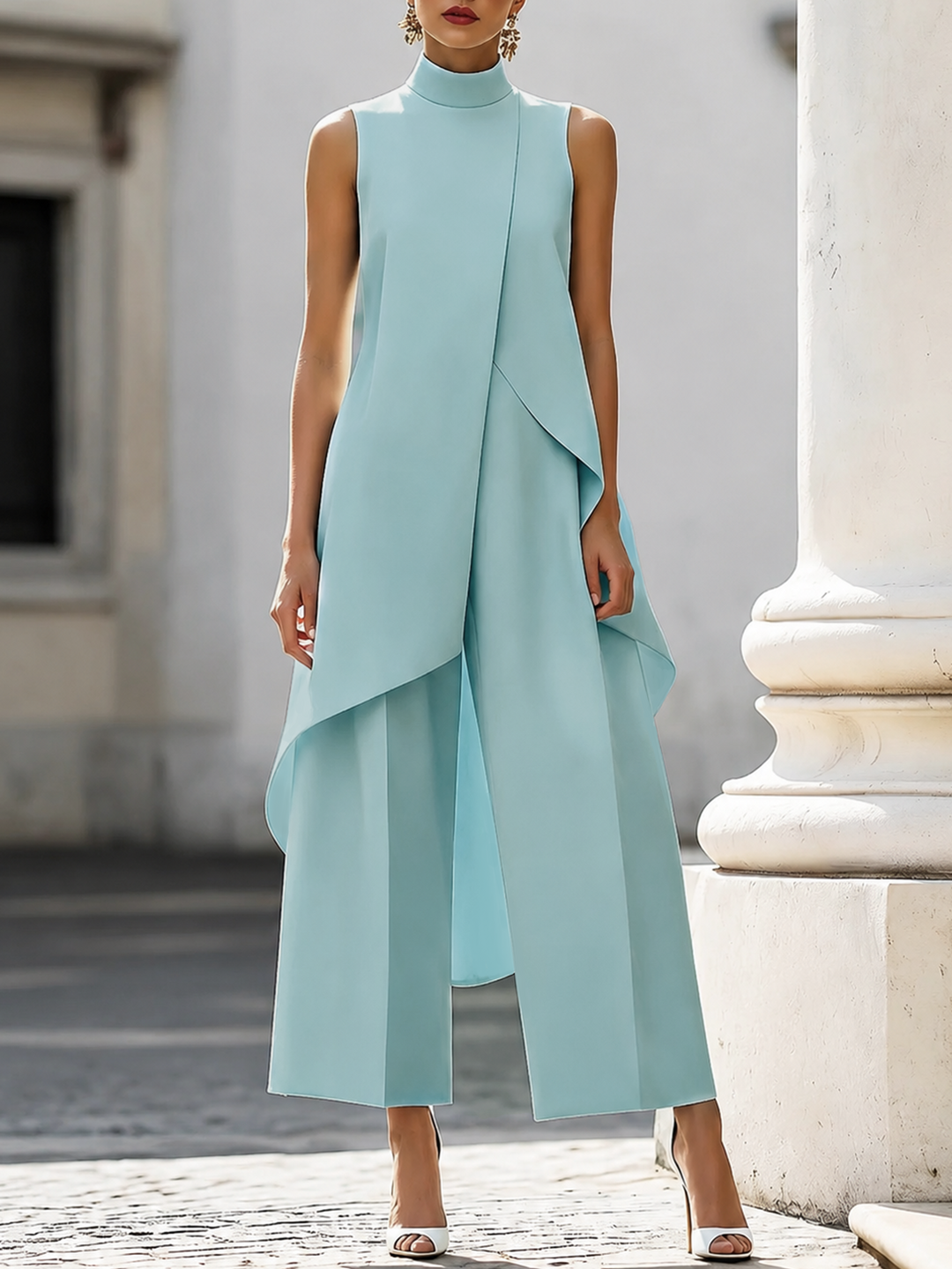 Martina | Elegant Drop Long Jumpsuit