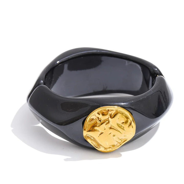 Molten Resin Cuff Bracelet