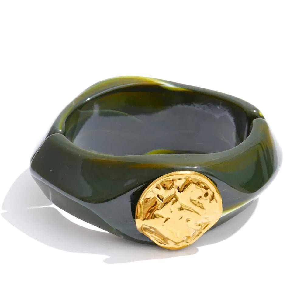 Molten Resin Cuff Bracelet